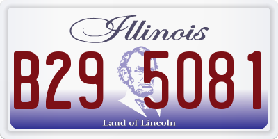 IL license plate B295081
