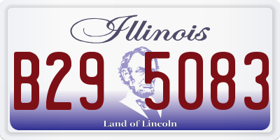 IL license plate B295083