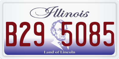 IL license plate B295085