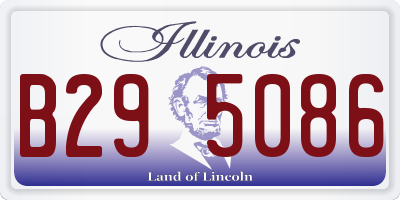 IL license plate B295086