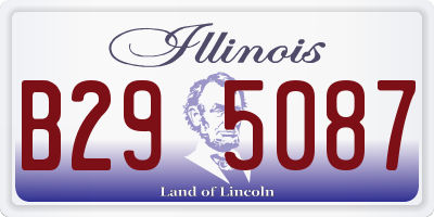 IL license plate B295087
