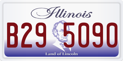 IL license plate B295090