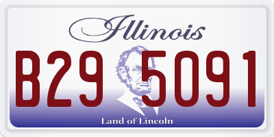 IL license plate B295091