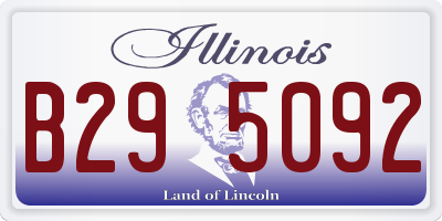 IL license plate B295092