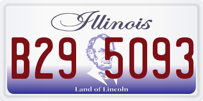 IL license plate B295093
