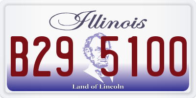 IL license plate B295100