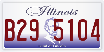 IL license plate B295104