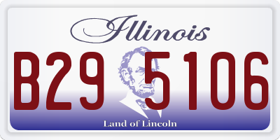 IL license plate B295106