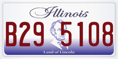 IL license plate B295108