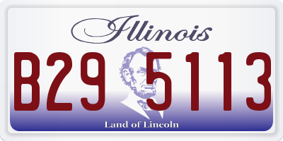 IL license plate B295113