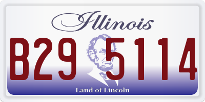 IL license plate B295114