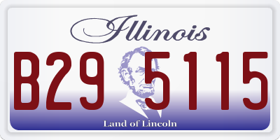 IL license plate B295115