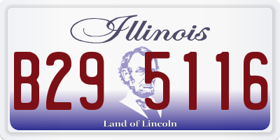 IL license plate B295116
