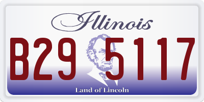 IL license plate B295117
