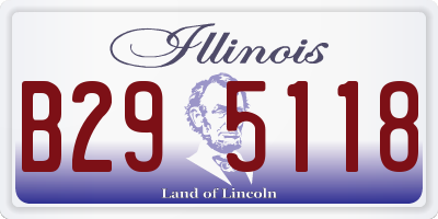 IL license plate B295118