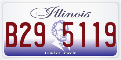 IL license plate B295119
