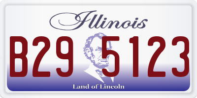IL license plate B295123