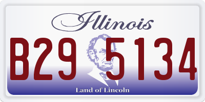 IL license plate B295134