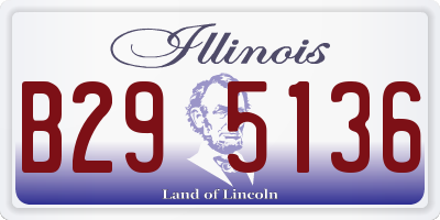 IL license plate B295136