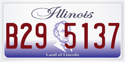 IL license plate B295137
