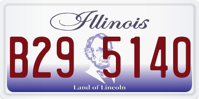 IL license plate B295140