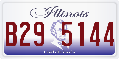 IL license plate B295144