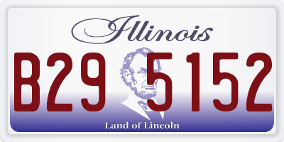 IL license plate B295152