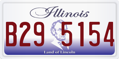 IL license plate B295154