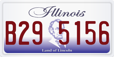 IL license plate B295156