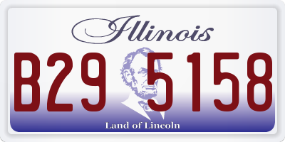 IL license plate B295158