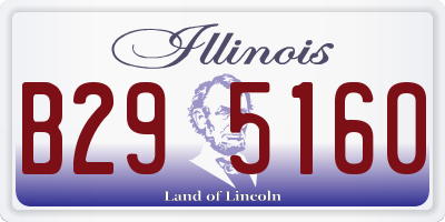 IL license plate B295160