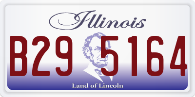 IL license plate B295164