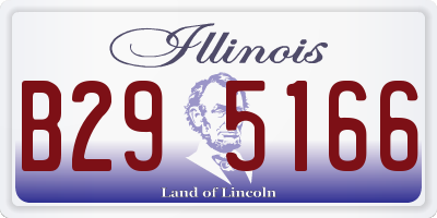 IL license plate B295166