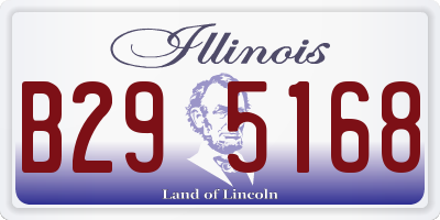 IL license plate B295168