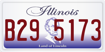 IL license plate B295173