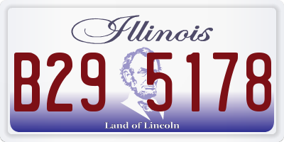 IL license plate B295178