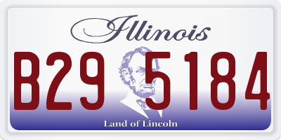 IL license plate B295184