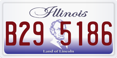 IL license plate B295186