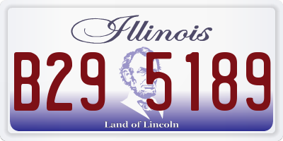 IL license plate B295189
