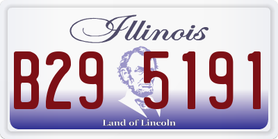 IL license plate B295191