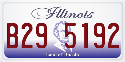 IL license plate B295192
