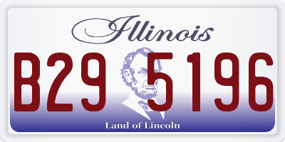 IL license plate B295196