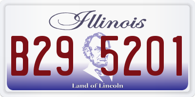 IL license plate B295201