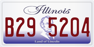 IL license plate B295204