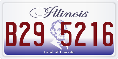 IL license plate B295216