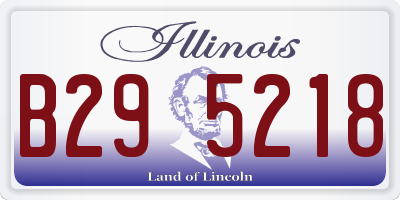 IL license plate B295218