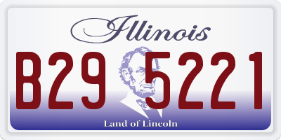 IL license plate B295221