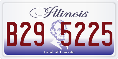 IL license plate B295225