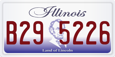 IL license plate B295226