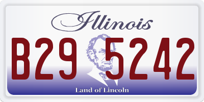 IL license plate B295242